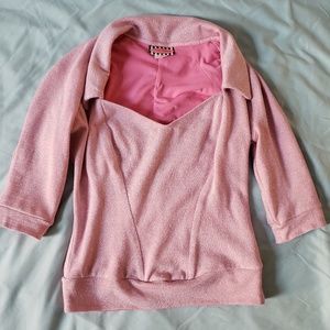 Pinup Couture Jeanie Top Baby Pink